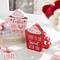 Glitzhome® Wooden Valentine's Coffee Cup Table Décor Set